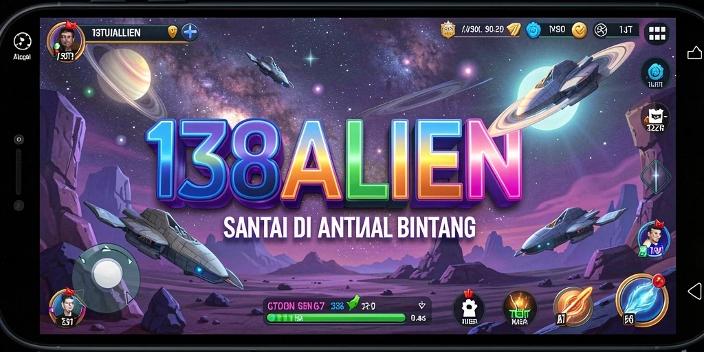 Tampilan gameplay <strong>138ALIEN</strong> dengan eksplorasi luar angkasa yang menawan.