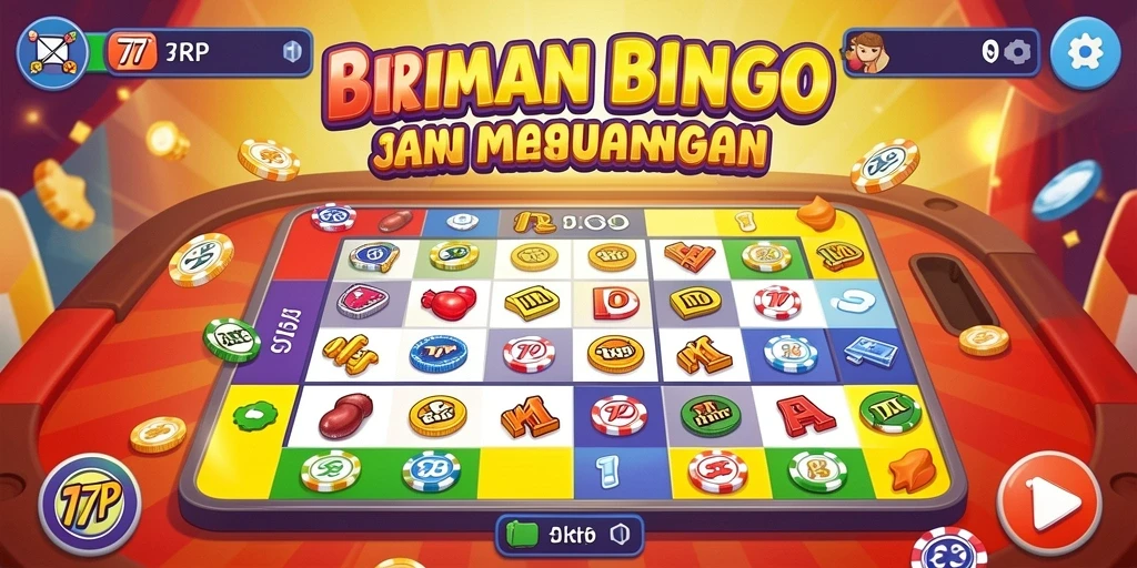 Tampilan gameplay seru dari 77RP yang menampilkan keceriaan Bingo.