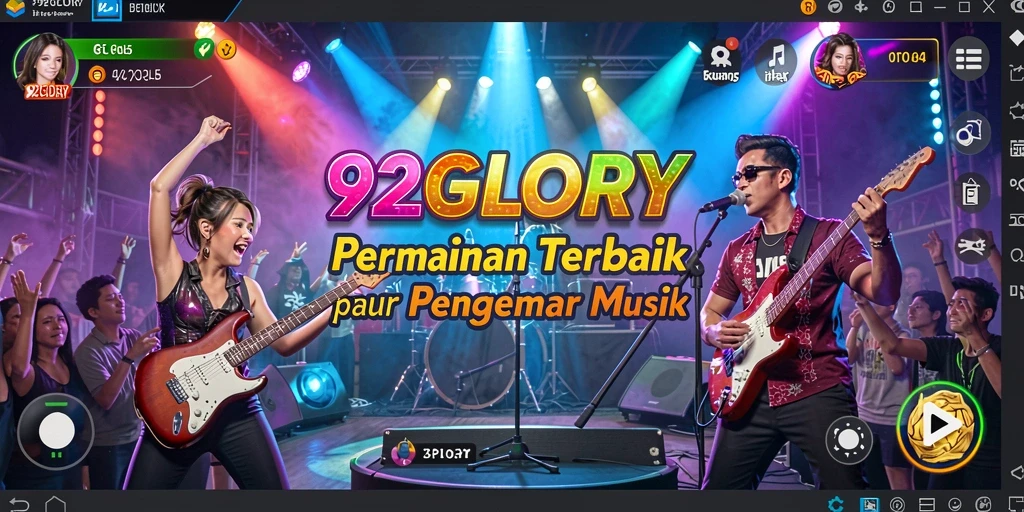 Tampilan gameplay seru dan interaktif dari 92GLORY.