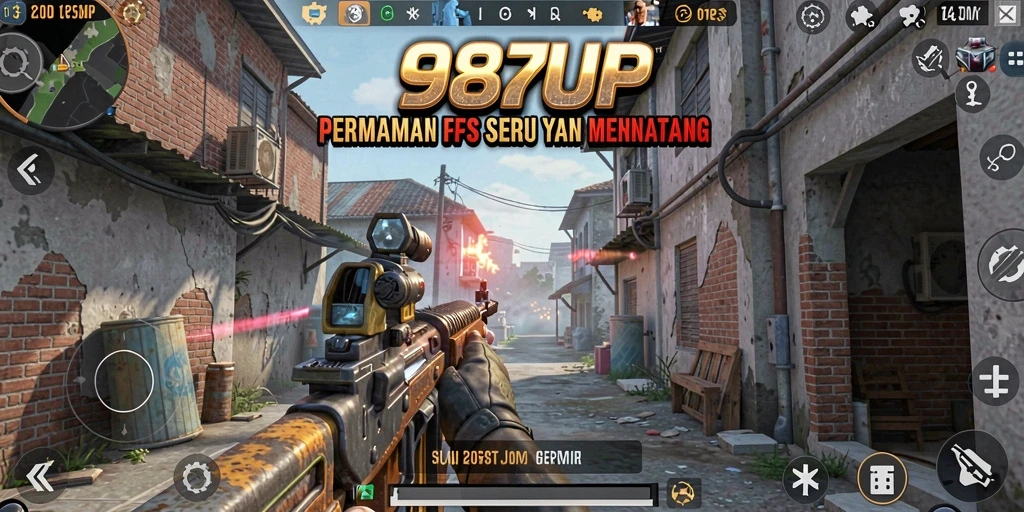 Tampilan gameplay FPS yang seru dan mengasyikkan di 987UP.
