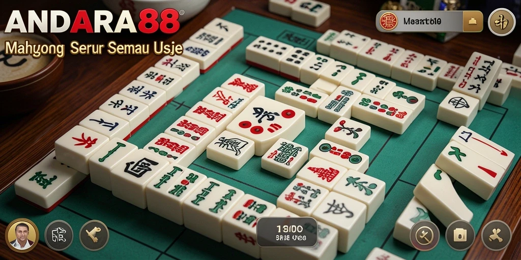 Screenshot utama ANDARA88 menampilkan gameplay Mahjong yang menarik.