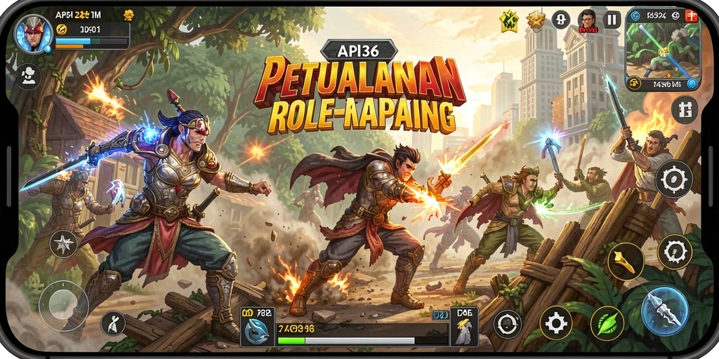 Tampilkan aksi seru dalam gameplay ARPG API36.