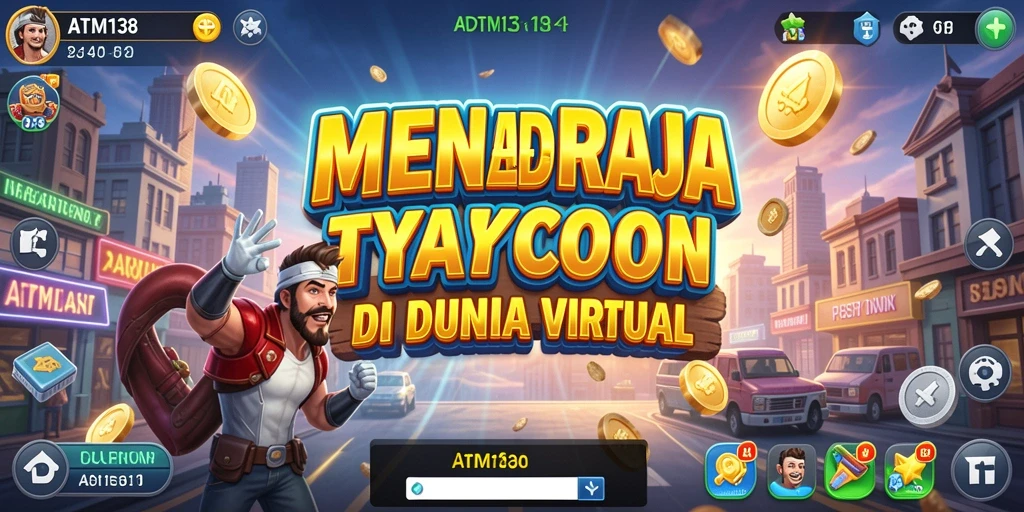 Screenshot utama ATM138 menampilkan pemain mengelola bisnis dengan cermat.