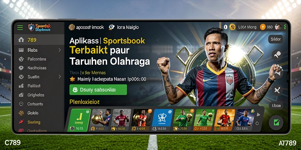 Tampilan utama C789 dengan berbagai pilihan taruhan olahraga.