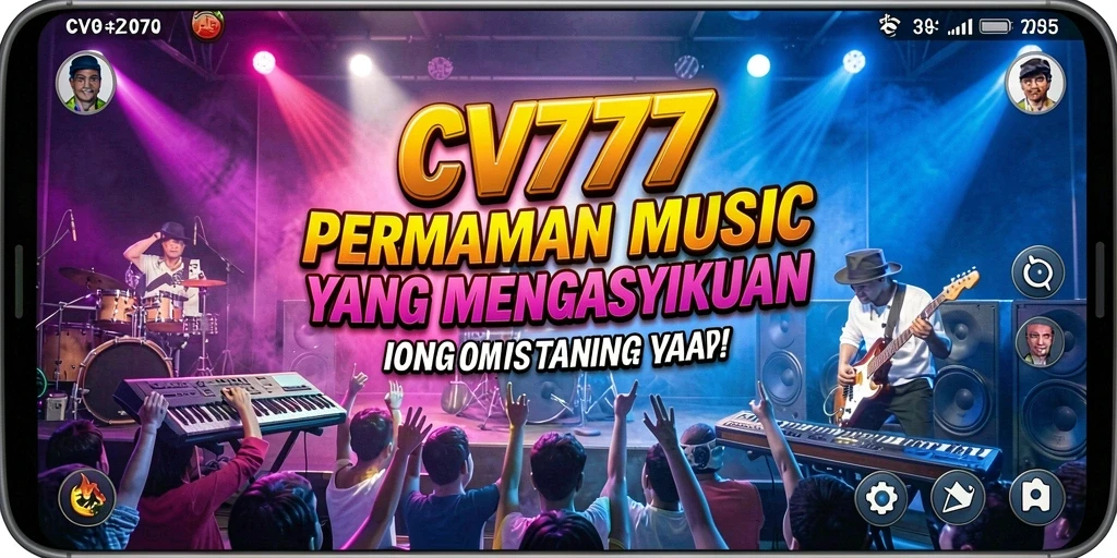 Screenshot gameplay CV777 menampilkan aksi seru permainan musik.