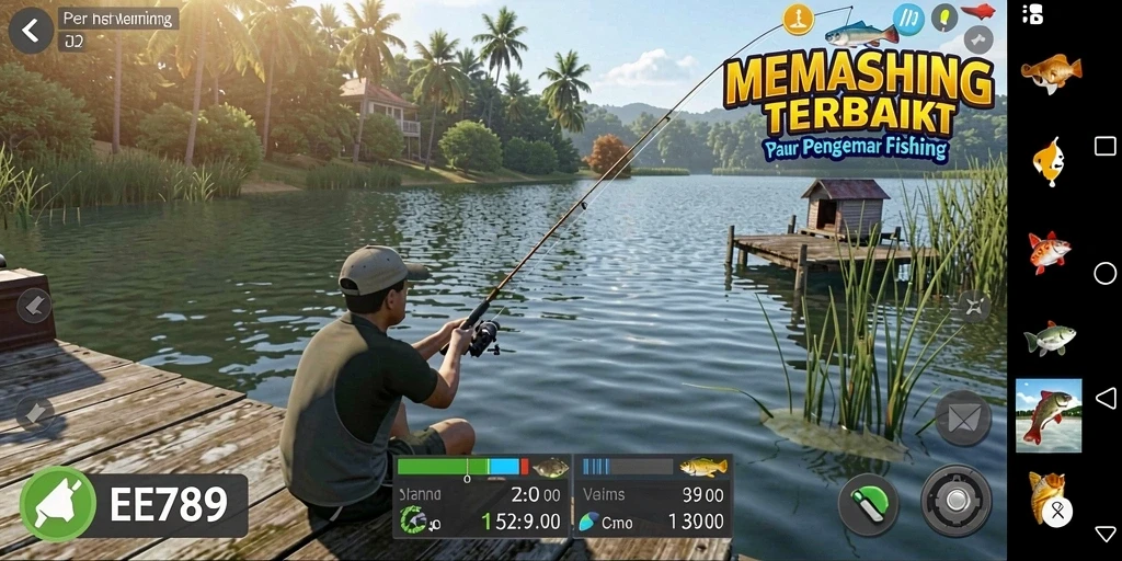Tangkapan ikan menakjubkan dalam gameplay EE789.
