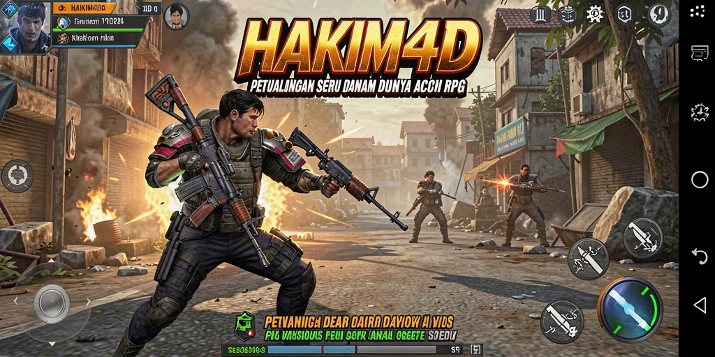 Tampilan gameplay seru di HAKIM4D yang menampilkan aksi pertarungan yang mendebarkan.
