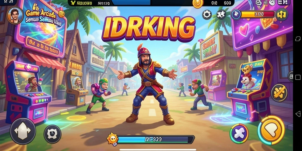 Tampilan gameplay seru di IDRKING dengan tantangan menarik.