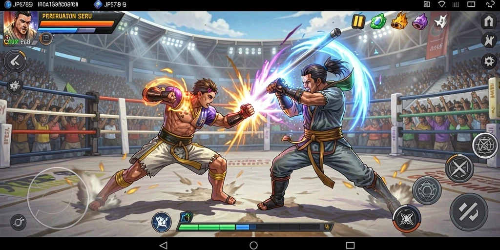 Tangkapan layar gameplay seru JP6789 dalam pertarungan epik.