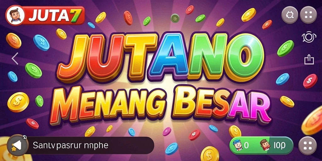 Screenshot gameplay JUTA7 menampilkan serunya permainan Bingo.