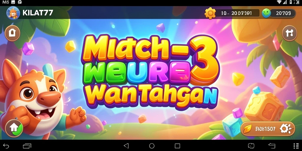 Gameplay seru KILAT77 dengan warna-warna cerah dan tantangan menarik.