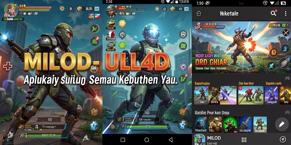 Tampilan antarmuka utama MILO4D dengan fitur utilitas lengkap.