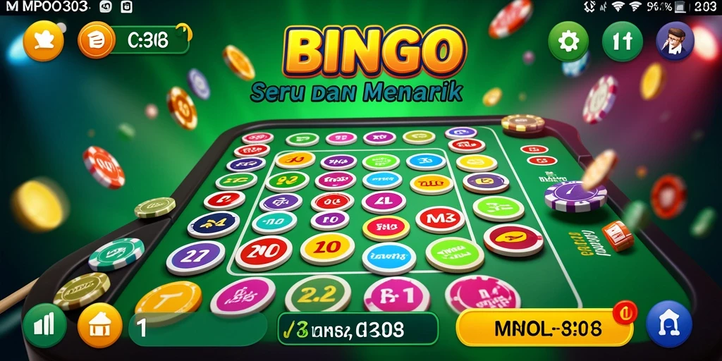 Tampilan gameplay seru dari aplikasi Bingo MPO303.