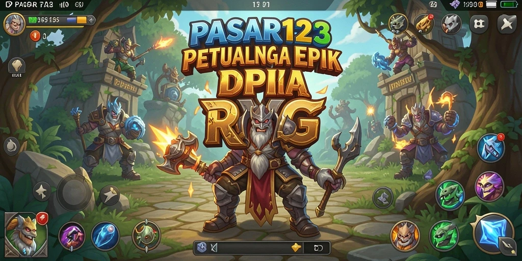 Tampilan gameplay RPG yang menarik dan mendebarkan di PASAR123.