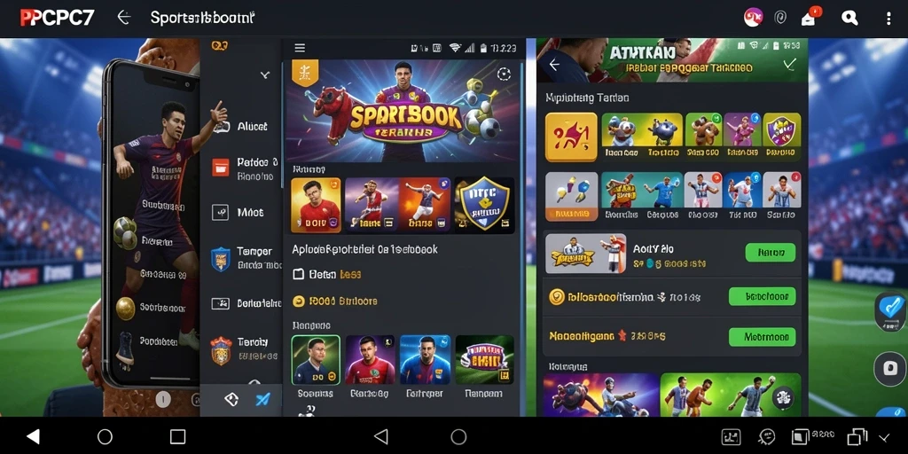 Tampilan menarik dari aplikasi Sportsbook PCPC7 dalam aksi.
