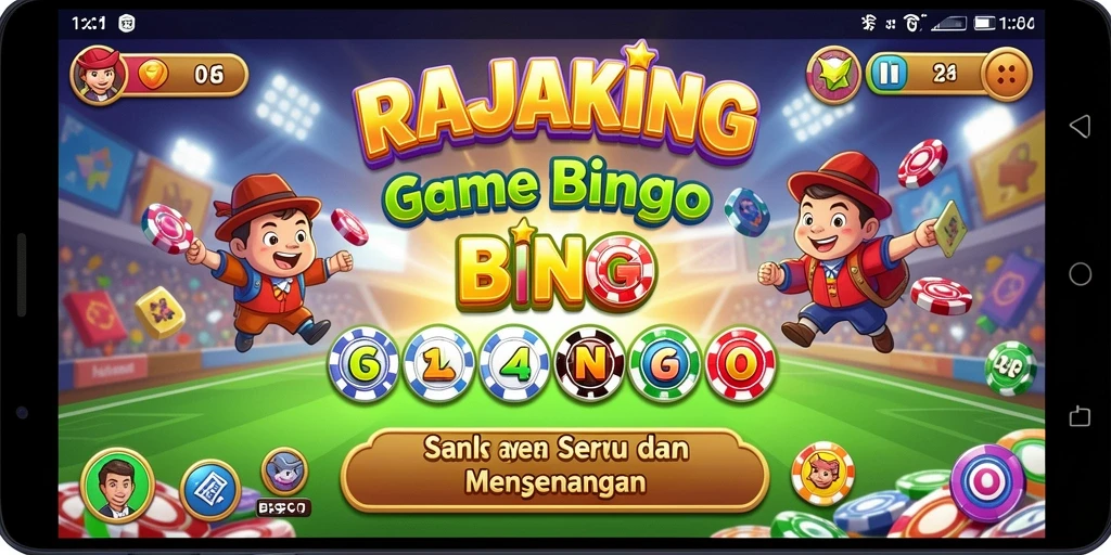 Screenshot gameplay RAJAKING menunjukkan suasana bermain Bingo yang menyenangkan.
