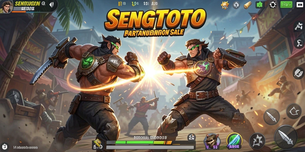 Tampilan permainan seru SENGTOTO dengan strategi Battle Royale yang menegangkan.
