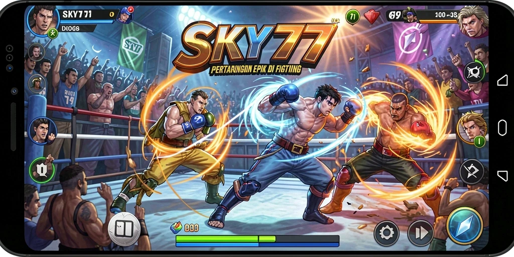 Tampilan epic dari pertarungan dalam SKY77 yang mendebarkan.