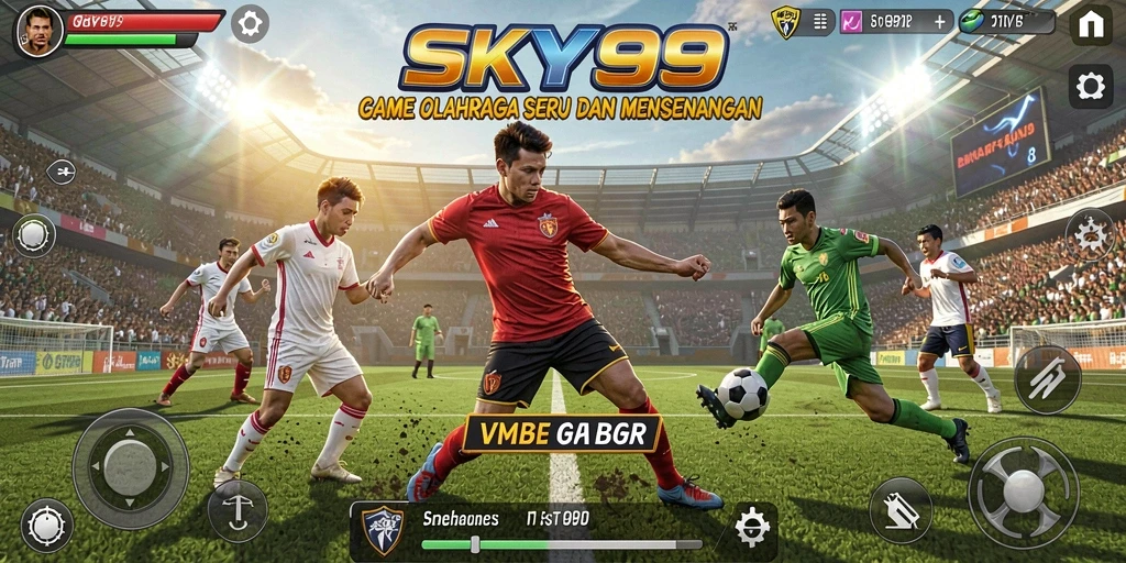 Screenshot gameplay <strong>SKY99</strong> dengan aksi olahraga yang mendebarkan.