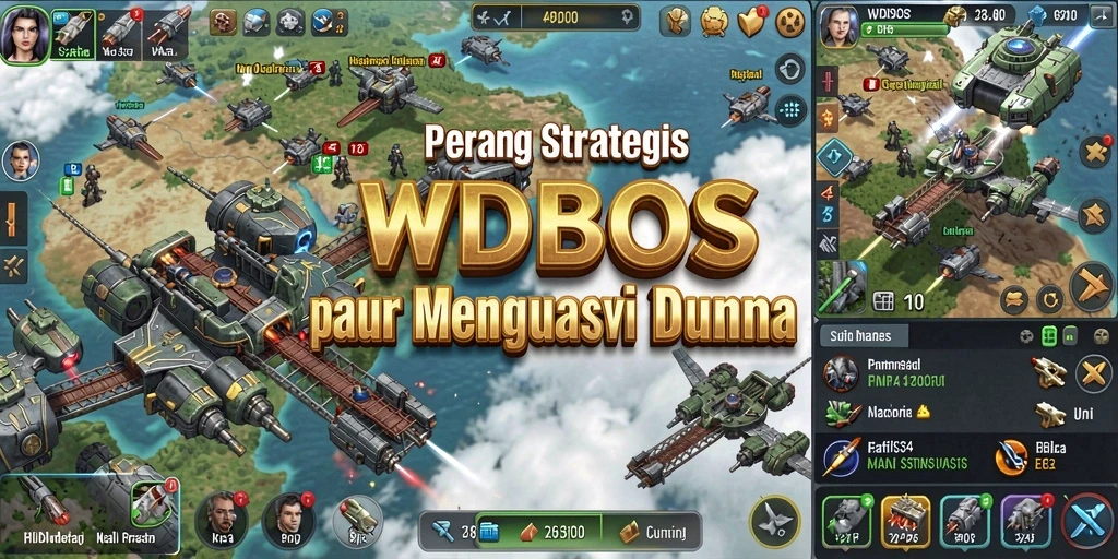 Tangkapan layar menunjukkan pertempuran strategi yang menegangkan di WDBOS.